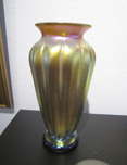 Fine Artwork On Sale Fine Artwork On Sale Gold Lustre Fluted Vase